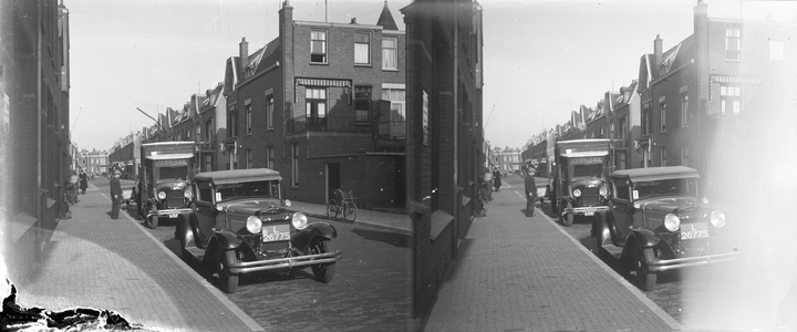 859151 Gezicht in de Mauritsstraat te Utrecht, uit het zuiden.